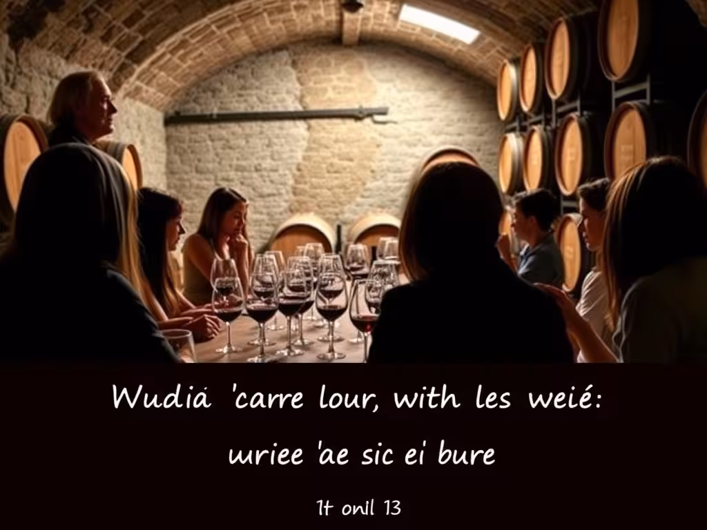 Groupe en dégustation collective dans une cave viticole, apprentissage collaboratif entre amateurs de vin